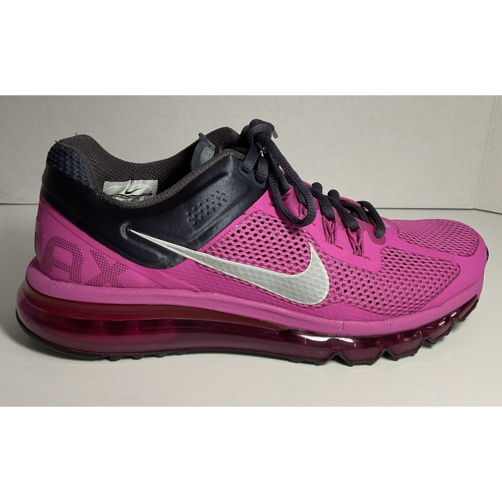 Nike Air Max + 2013 Club Pink-Reflect Silver-Gridiron Size 9